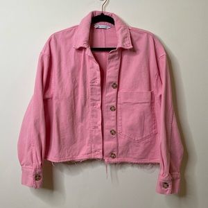 Zara Pink Jean Jacket
